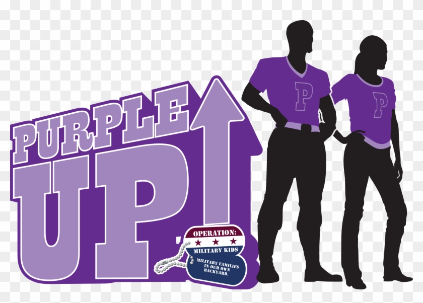 Purpleup - Purple Up Clipart Military Child #247815