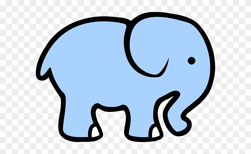 Elephant Clip Art At Clker - Cartoon Elephant #247825