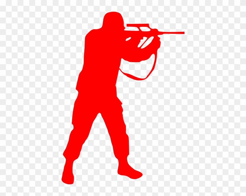 Red Soldier Clip Art - German Soldier Silhouette Png #247885