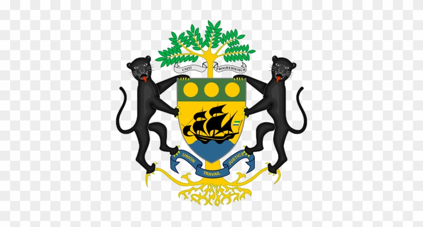 From Wikipedia, The Free Encyclopedia - Gabon Coat Of Arms #247910