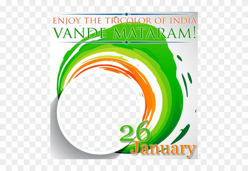 Create Republic Of India Vande Mataram Frame With Your - Republic Day Photo Frame #247952