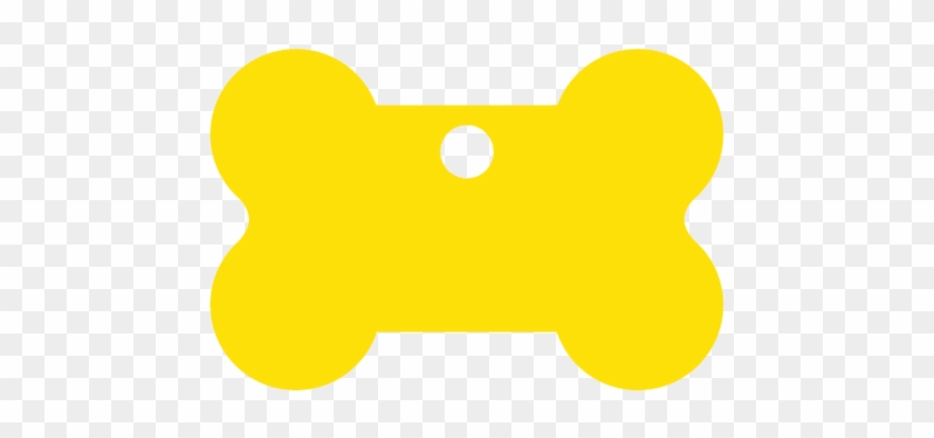 Yellow Bone Shaped Pet Tag - Pet Tag #248013