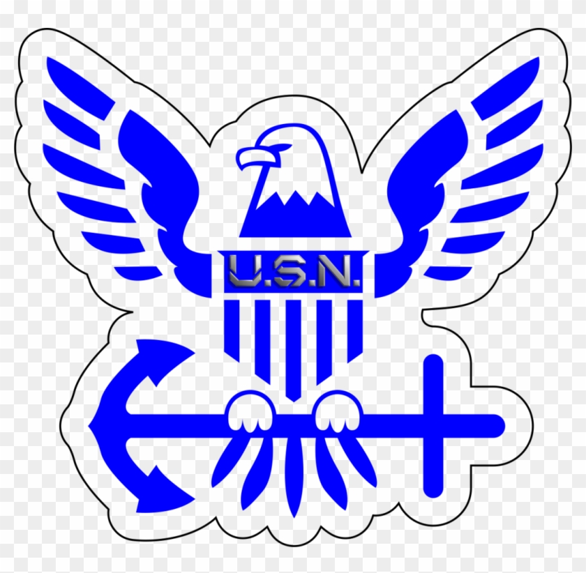 United States Navy Usn Eagle Sticker - Navy Forged By The Sea #248032