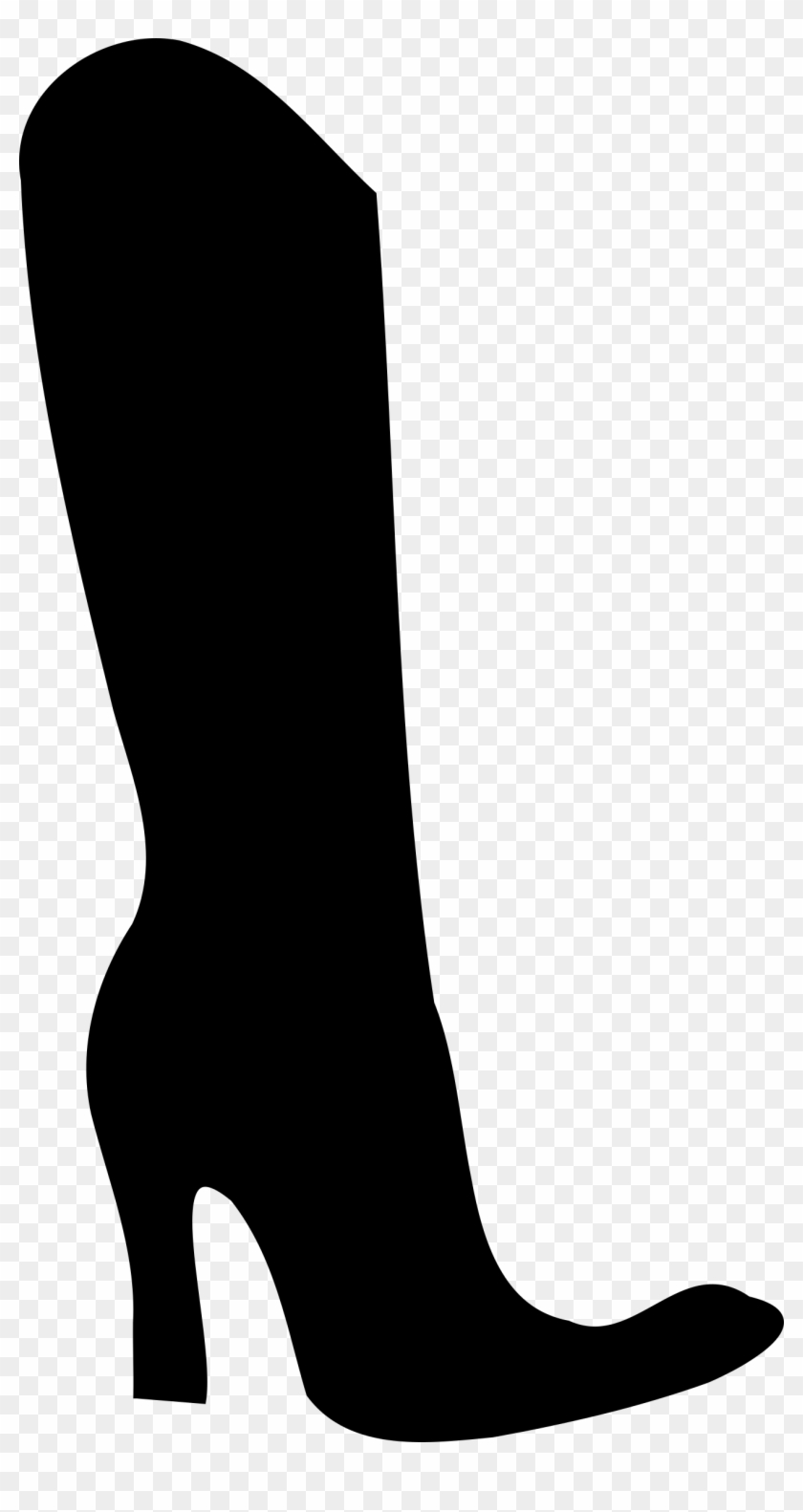 Shoe Silhouette Clip Art - Boot Silhouette Png #248096