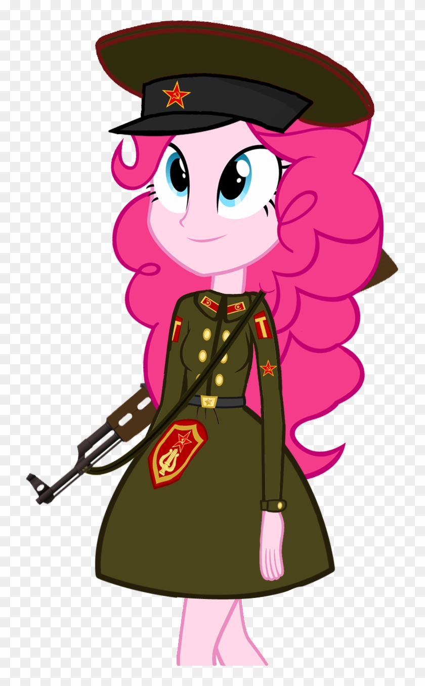 Ak-47, Communism, Equestria Girls, Gun, Hammer And - Soviet Pinkie Pie #248131
