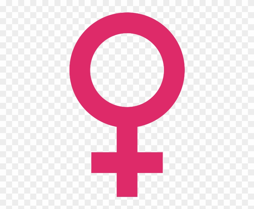 Female Symbole - Pink Female Symbol #248293