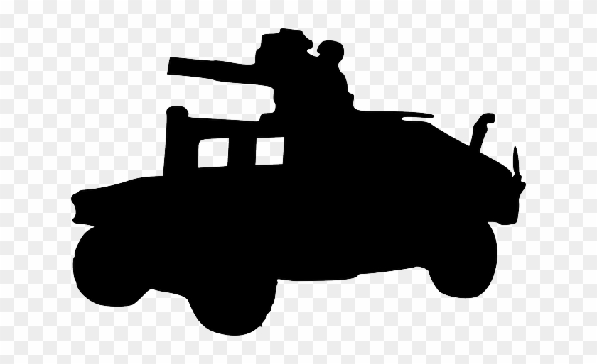 Cartoon, Hummer, Toy, Military, Army - Humvee Black And White #248430
