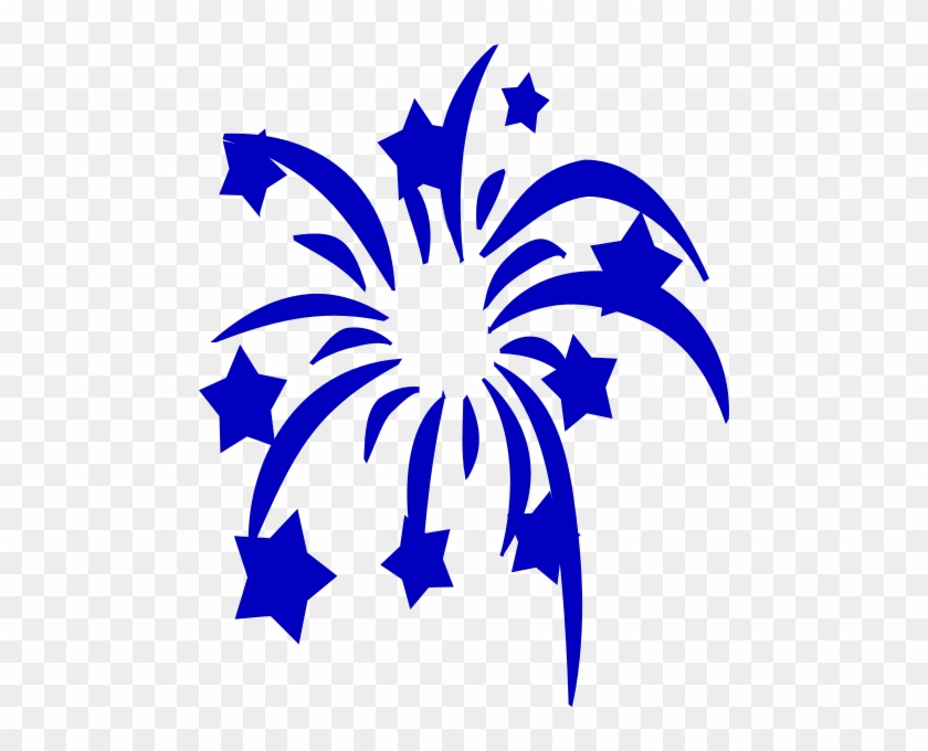 Navy Blue Fireworks Clip Art At Clker - Free Patriotic Clip Art #248514