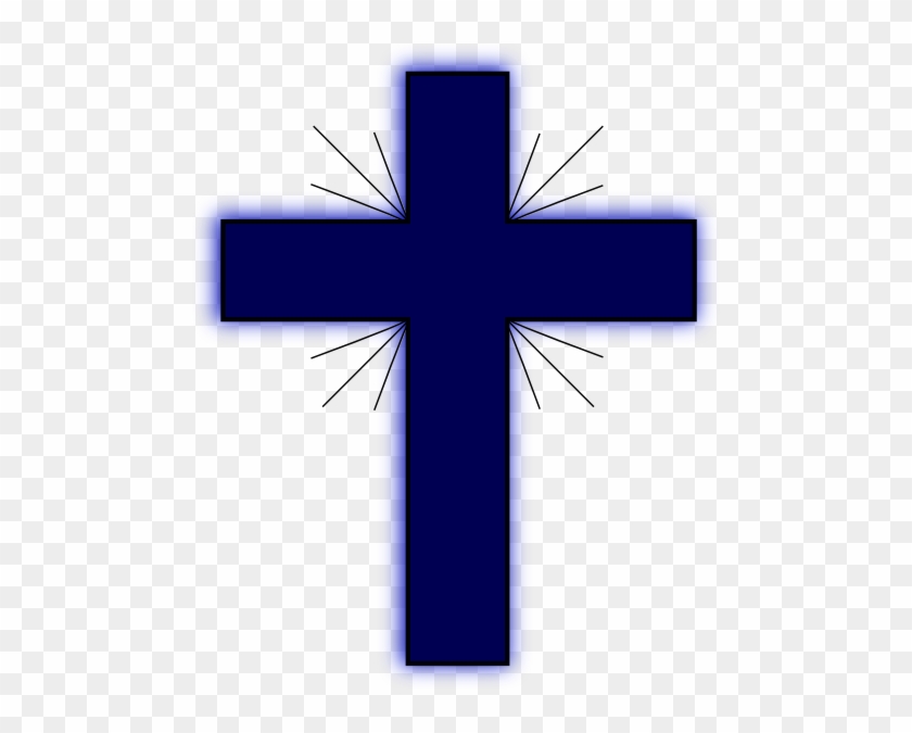 Dark Blue Clipart Cross - Cross Clip Art Png #248536