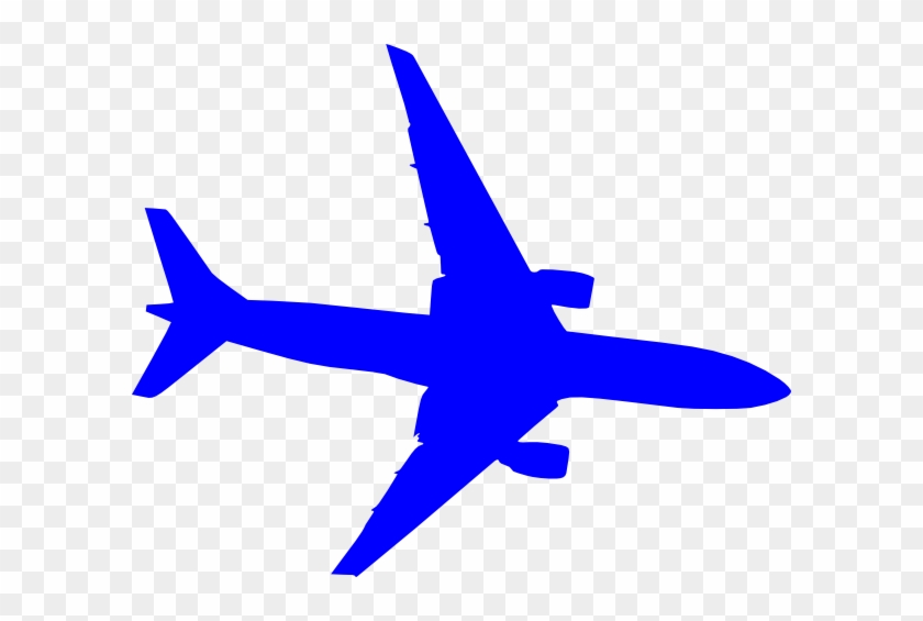 Blue Plane Clip Art At Clker - Plane Vector #248646