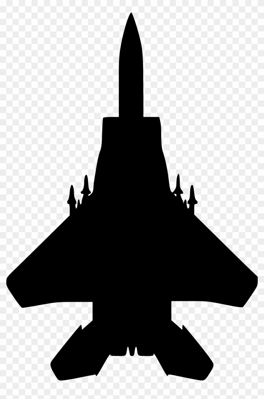 Clip Art Details - Fighter Jet Silhouette Png #248742