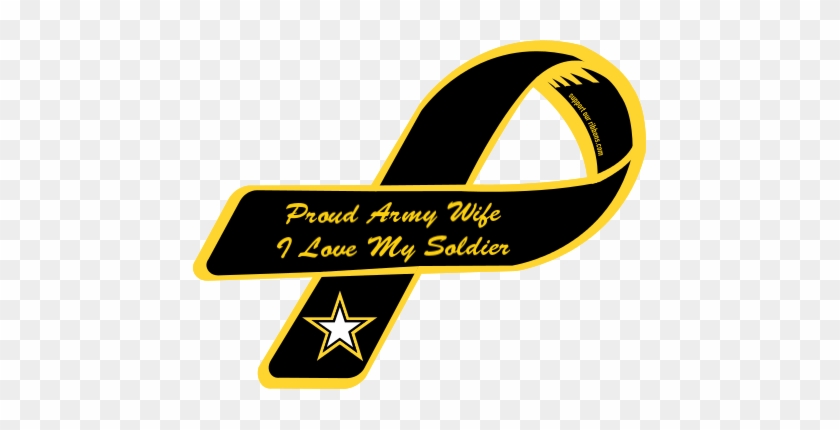 Army Wife Clipart Jaxstormrealverseus - Support Our Troops Ribbon #248801