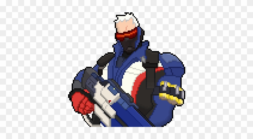 76 By Sharpfishy - Overwatch Soldier 76 Pixel #248832