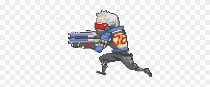 Soldier 76 Spray - Overwatch Soldier 76 Pixel Spray #248854