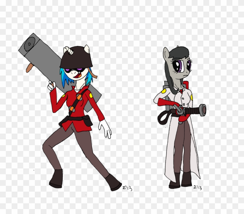 Fim And Tf2 - Tf2 Pony Art #248893