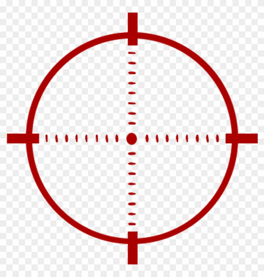 Crosshair Clipart - Snipe Target Transparent #248891