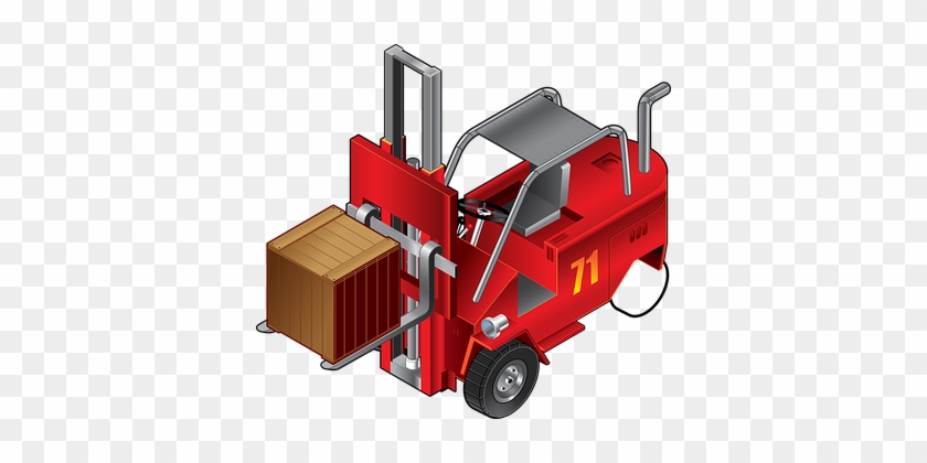 Forklift Fork-lift Truck Truck Car Elevato - Truck Clip Art #248908