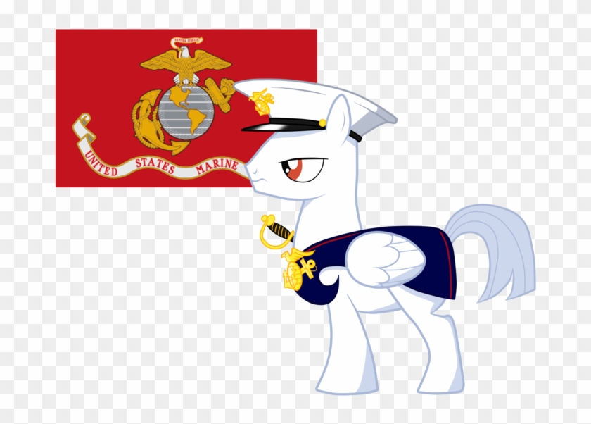 Ine Ed Pony Scootaloo Applejack Red Cartoon Mammal - Usmc Flag Rectangle Car Magnet #248930