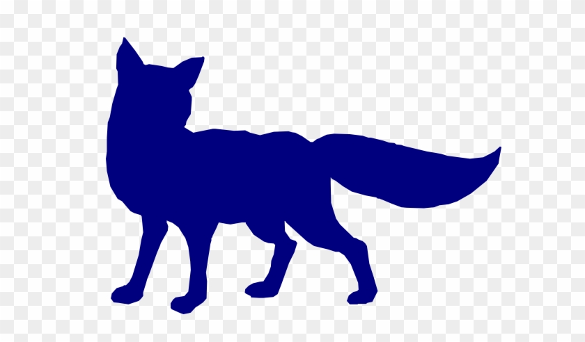 Navy Fox Clip Art - Fox Silhouette #249085