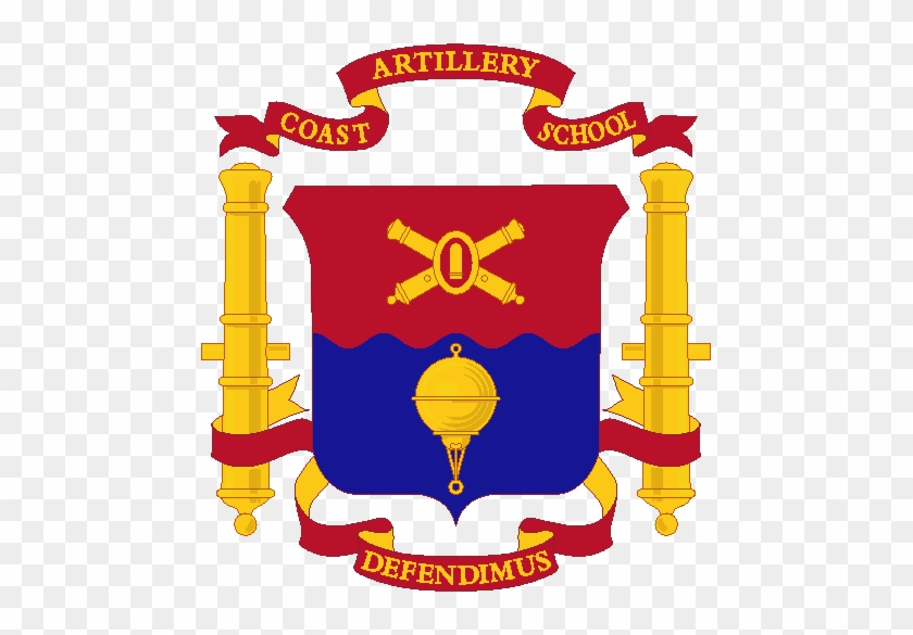 Coast Artillery School Device - Us Army Regimental Coat Of Arms #249126