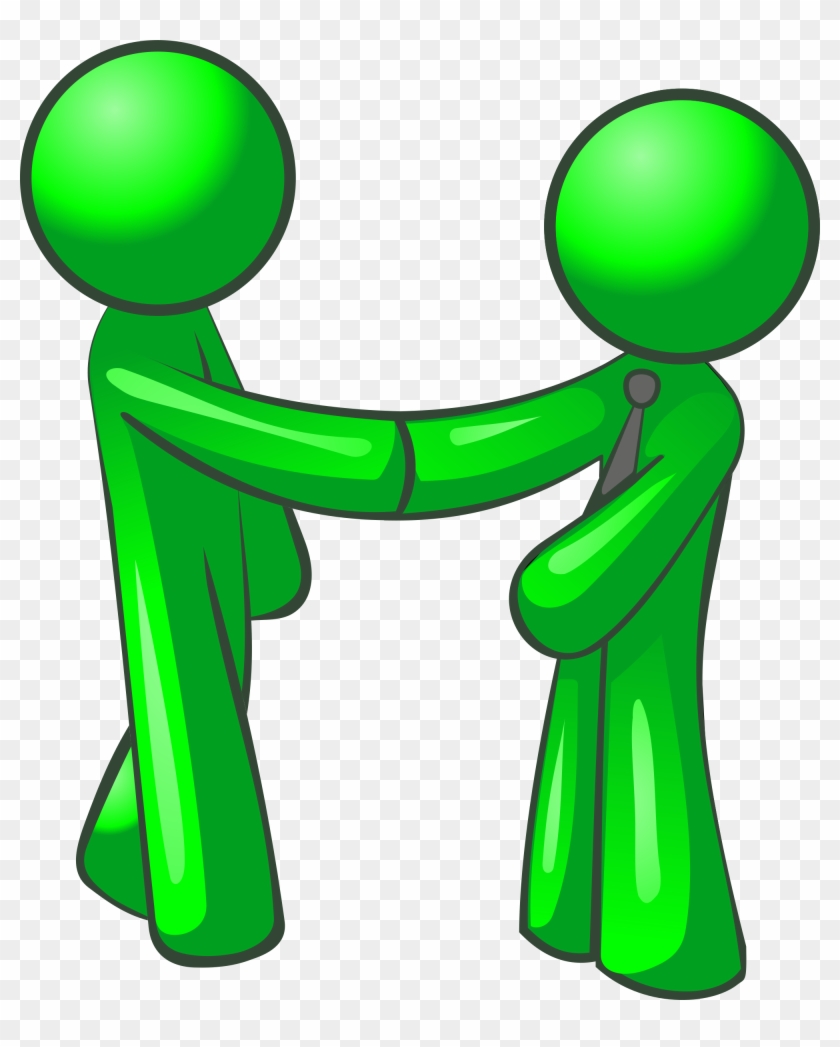 Men Clipart Green - Shaking Hands Clip Art #249132