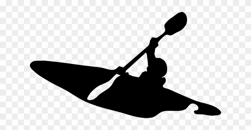Kayak River Man Person Paddler Paddling Ka - Kayak Paddle Clip Art #249174