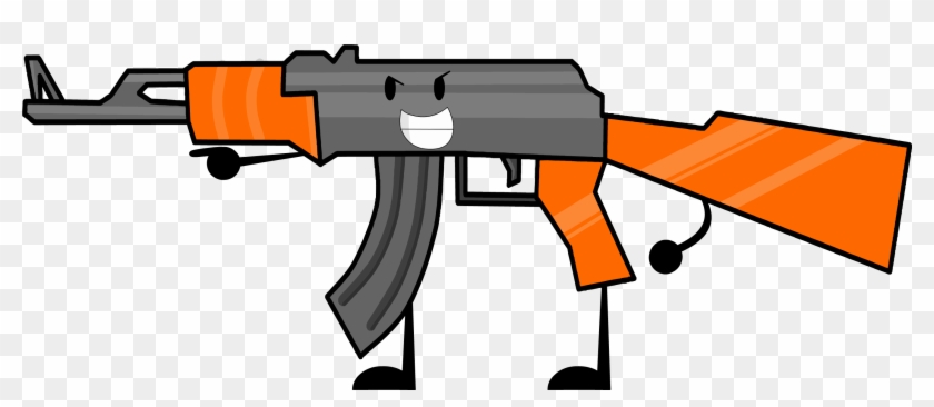 Assault Rifle Clipart Transparent - Battle For Dream Island Gun #249204