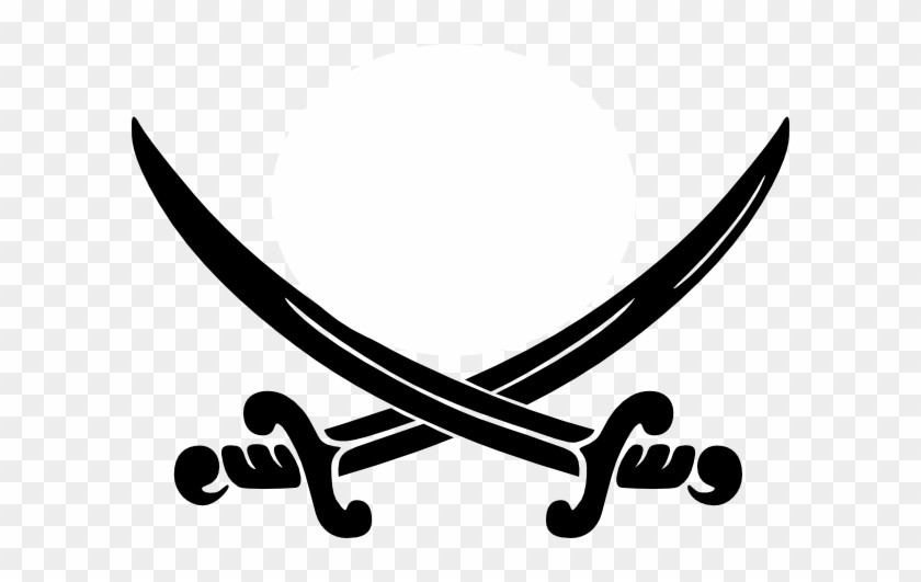 Pirate Crossed Swords Clip Art - Pirate Clip Art #249218