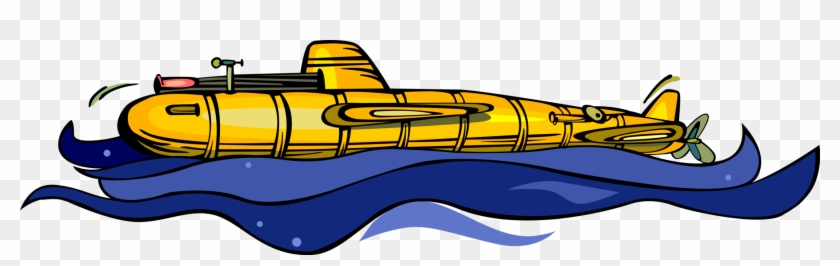 Vector Illustration Of Prototype Navy Submersible Under - Vector Illustration Of Prototype Navy Submersible Under #249237