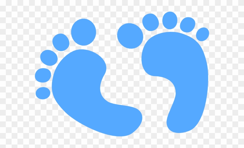 Baby Boy Footprints Clip Art - Baby Shower Png #249268
