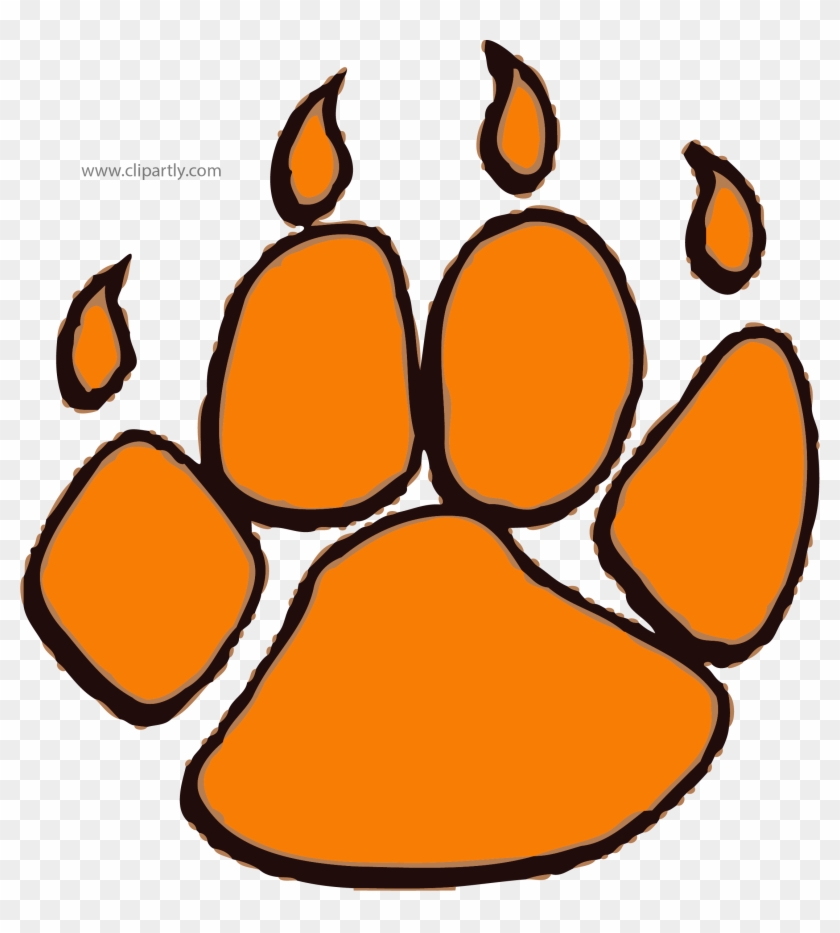 Paw Tigger Footprint Clipart Png Image Download - Tiger Paw Clip Art #249300