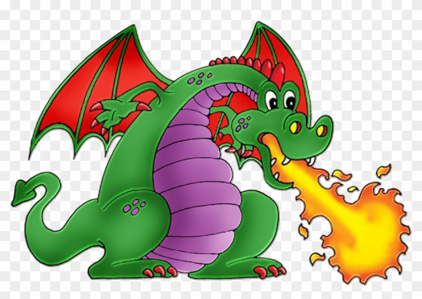 Fire Breathing Dragon Cartoon Clip Art - Fire Breathing Dragon Clip Art #249320