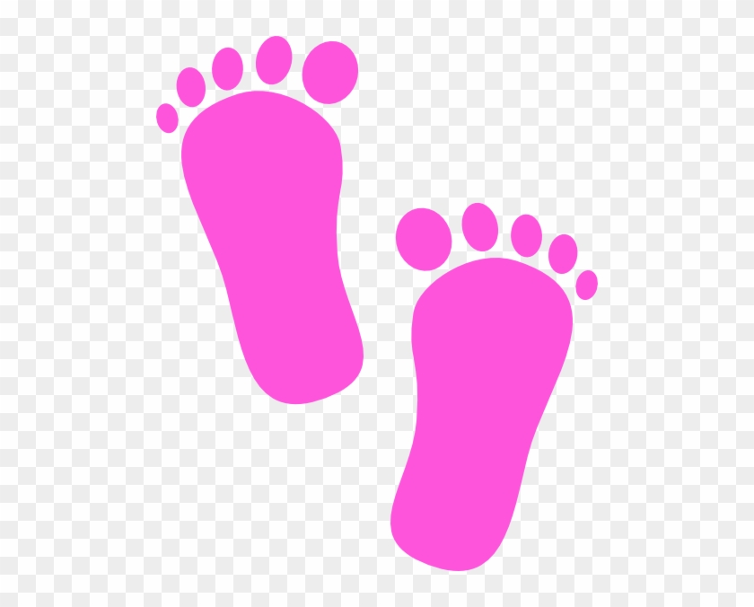 Baby Foot Prints Pink #249313