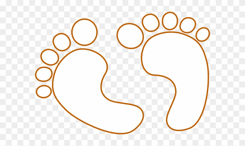 Baby Footprints Outline Clip Art At Clker - Baby Feet Pregnancy Maternity Funny Tee Shirt Gift #249316