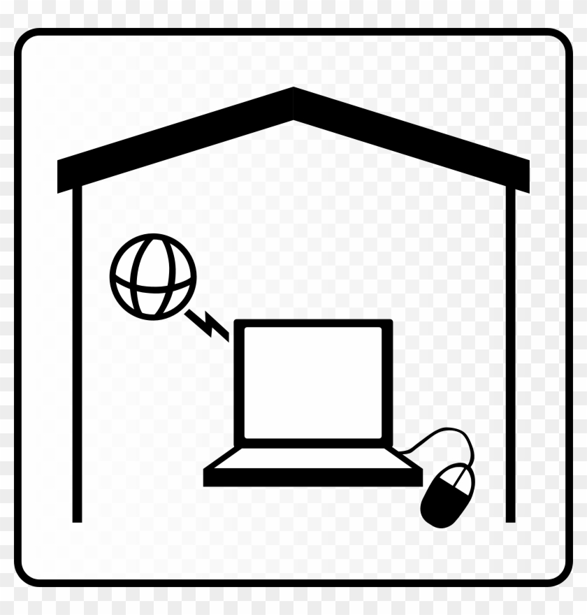 Free Hotel Icon Has Internet In Room - Internet Clip Art #249369