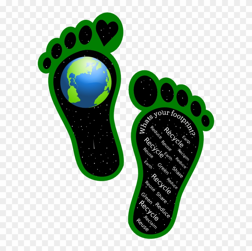 Clipart - Earth Footprints - Your Green Life #249371
