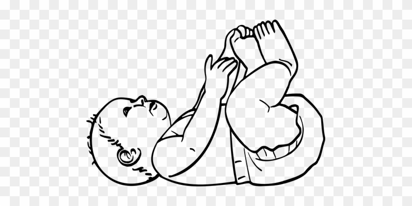 Baby Girl Feet Infant Sleeping Adorable Sw - Baby Coloring Page #249401