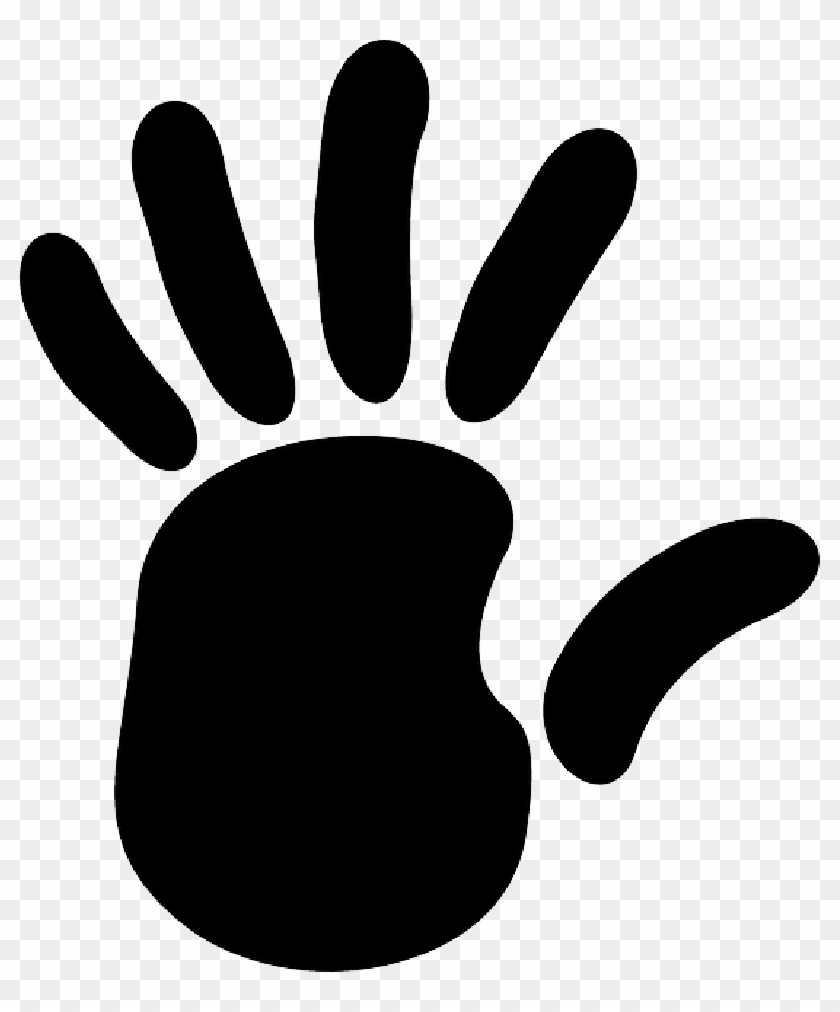 People Baby, Monkey, Black, Left, Right, Outline, Hand, - Left Hand Clip Art #249408