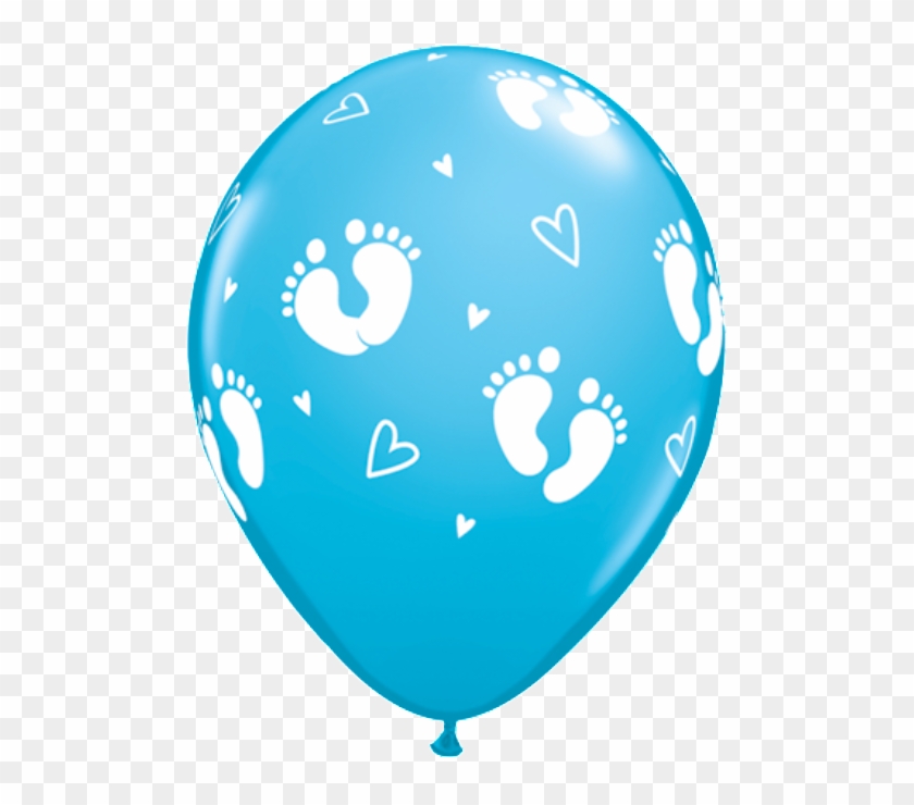 Baby Footprints Boy - Blue Baby Balloons #249433