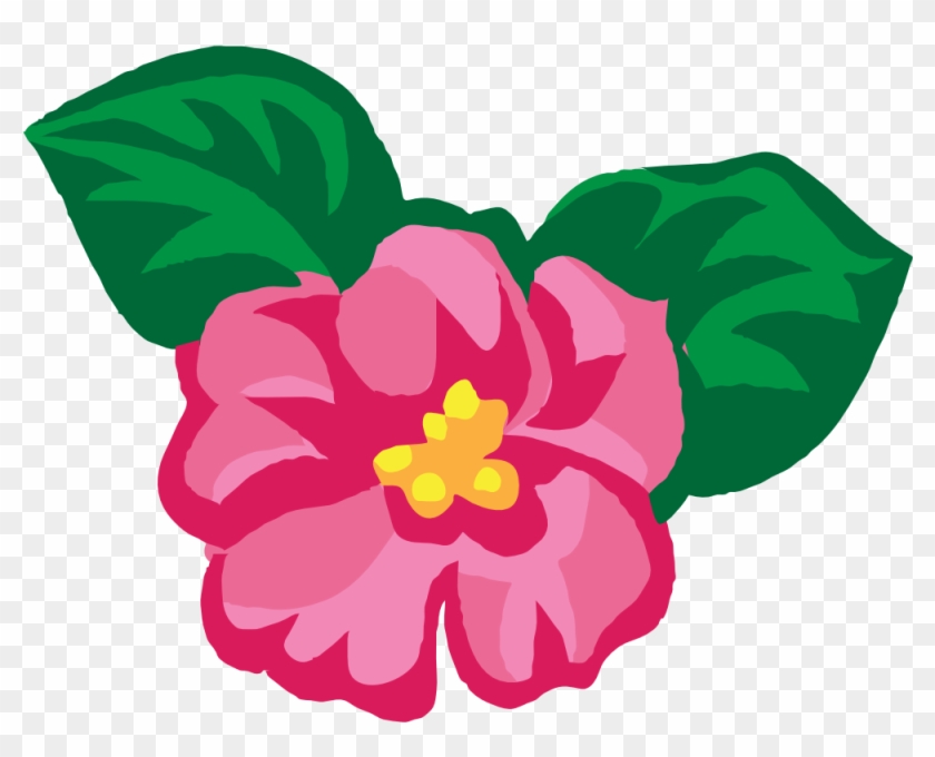 Petal Clip Art Download - Flor Com Folhas Png #249540