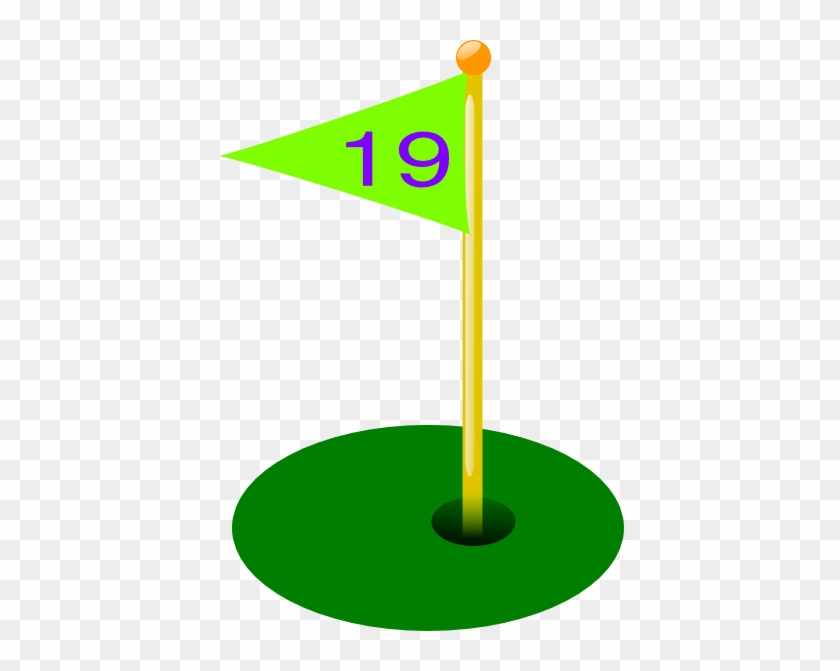Flags Clip Art - Golf Flag Hole 3 #249553