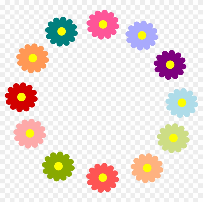 Big Image - Cartoon Flower Wreath Png #249599