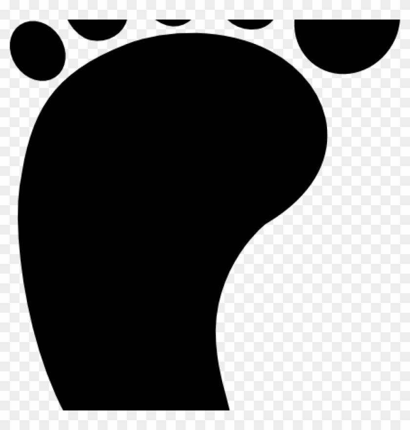 Baby Feet Silhouette Ba Left Foot Modified Clip Art - Huellas Del Pie Izquierdo #249601