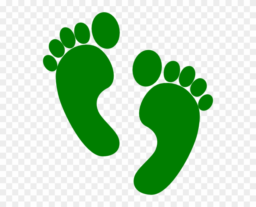 This Free Clip Arts Design Of Green Feet Left Foot - Feet Clipart Png #249618