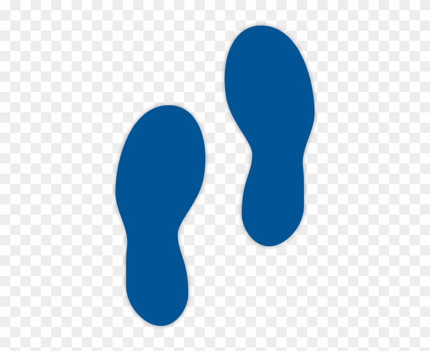 Blue "foot Steps" Marker - Blue "foot Steps" Marker #249654