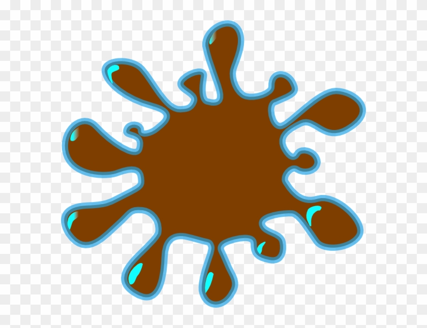 Brown Splash Clip Art - Paint Splatter Clip Art #249680
