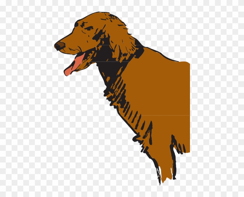 Hairy Brown Dog Clipart #249784