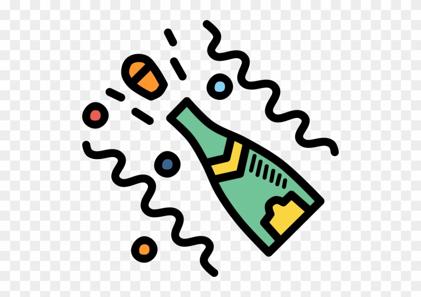 Bottle, Champagne, Celebration, Celebrate, Festival, - Champagne Icon #249934