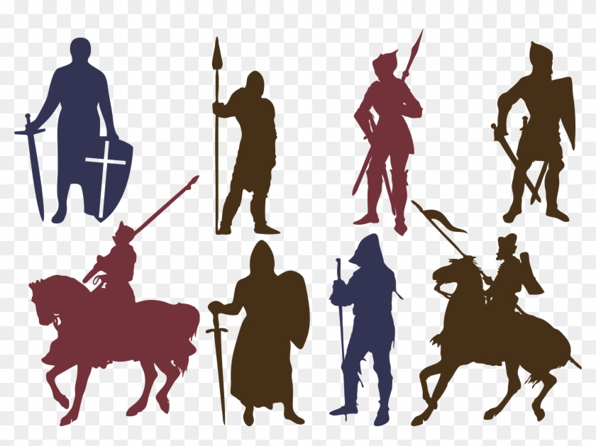 Silhouette Knights Templar Download Icon - Knight Silhouette Icon #250132