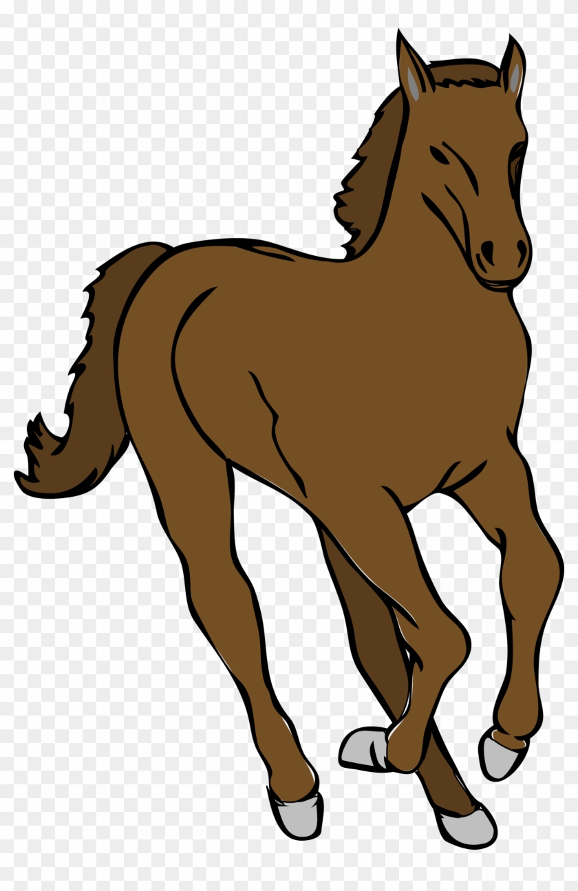 Foal Clipart Colt - Clipart Of Horse Running #250147